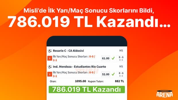 Arjantin Liginde İki Maçın Skorunu Bilen Misli Üyesi 786 Bin TL Kazandı