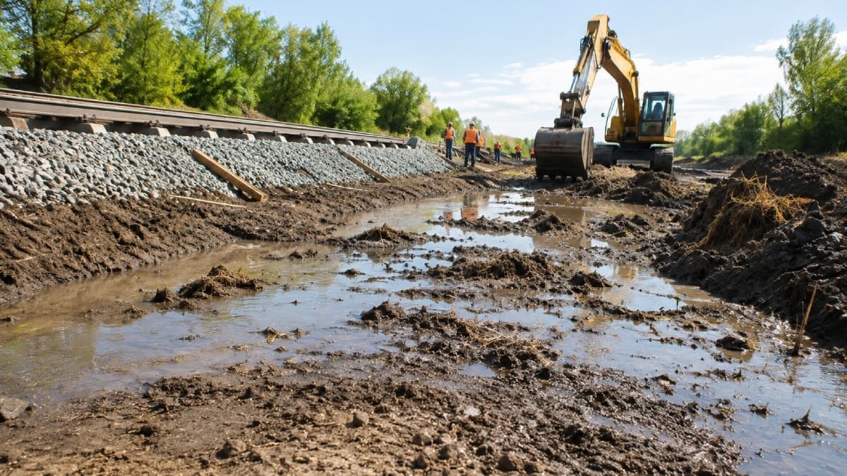 Demiryolu hattı için yapılan çalışmalarda bataklıkta binlerce yıllık tarihi hazine ortaya çıkarıldı