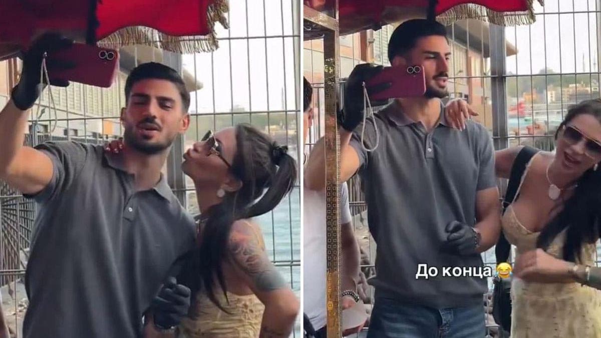 Yakışıklı mısırcıyı kızdıran öpücük