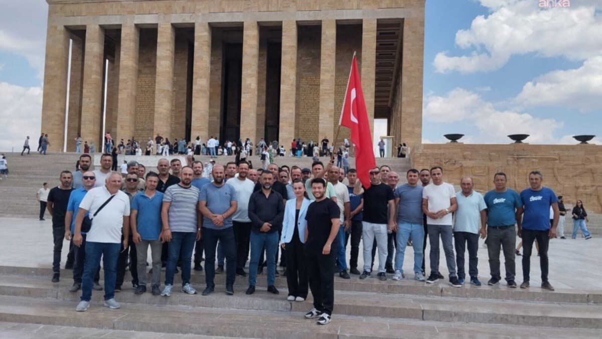 Türkiye Madenciler Anıtkabir'de Atatürk'ün Huzurunda