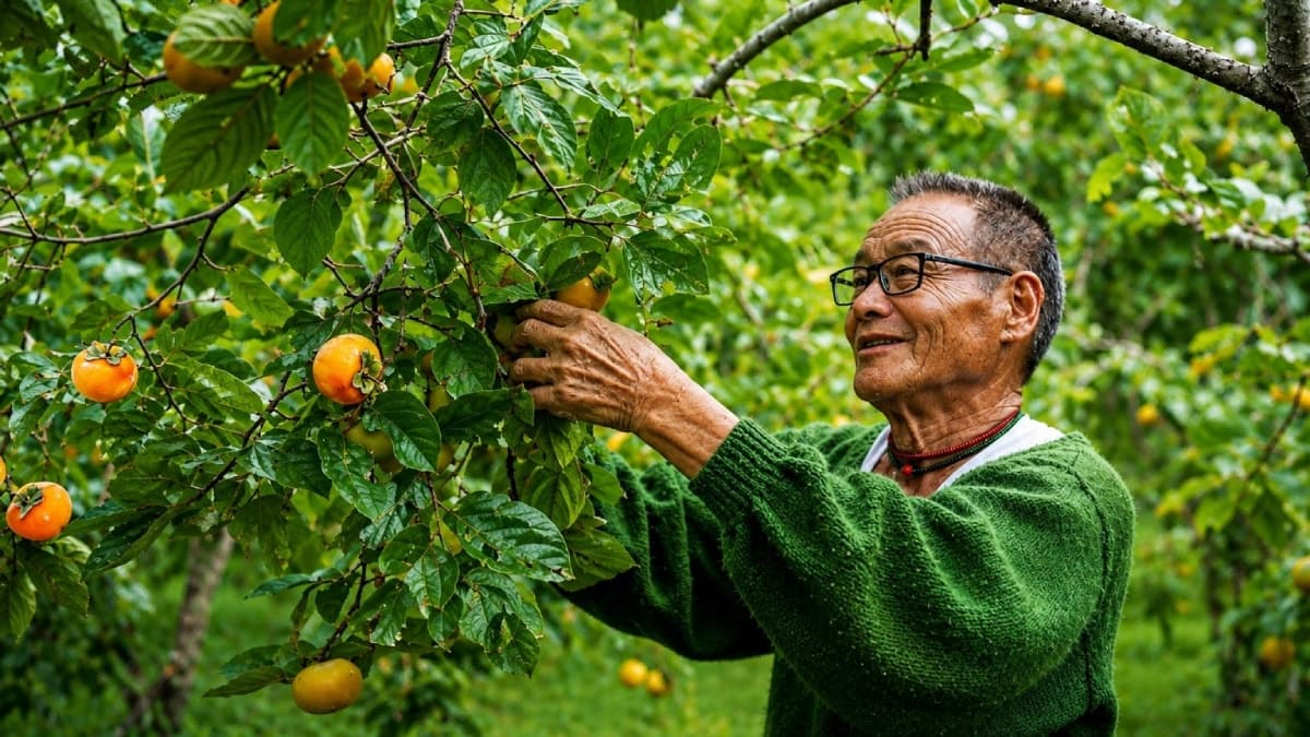 85 yaşındaki çiftçi tek fidanla destan yazdı: Yamaçlar meyve bahçesine döndü